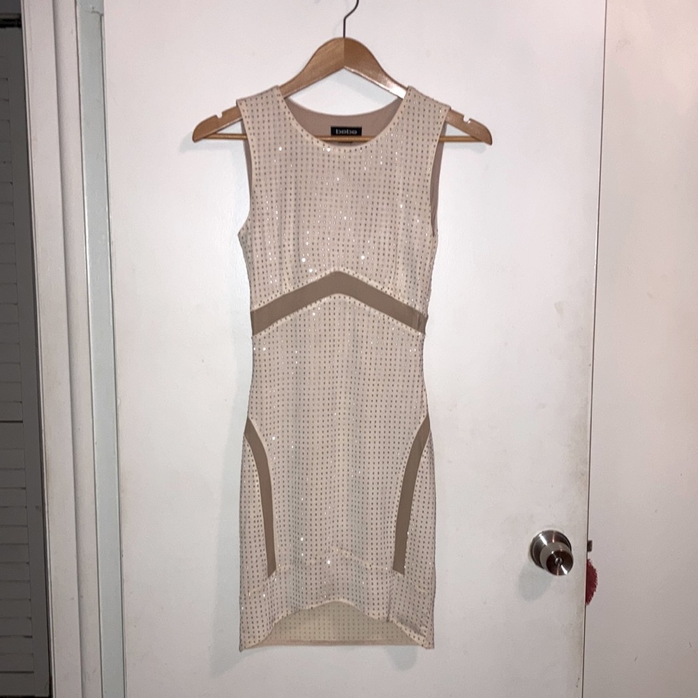BeBe💜Stretchy Sequin Rhinestone Dress⭐️FREE SHIPPING⭐️‼️